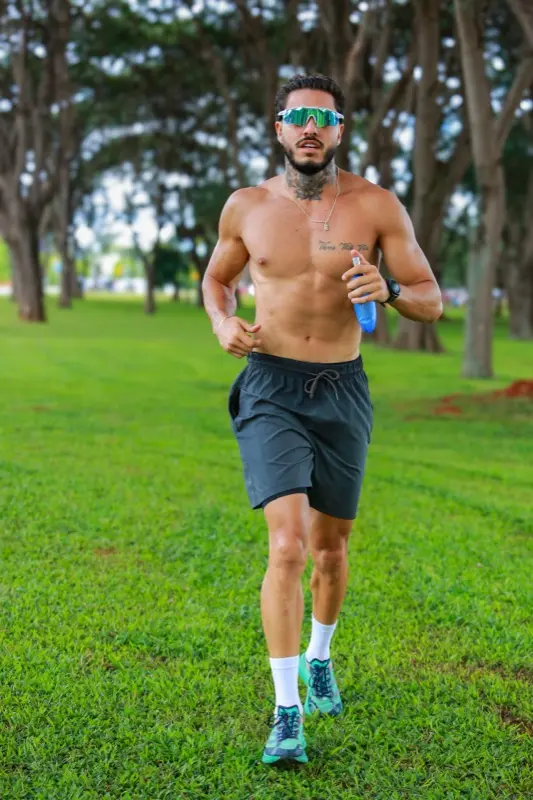 Atleta correndo em Brasília